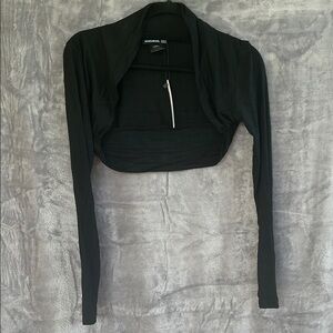 Black Long Sleeve Bolero Shrug